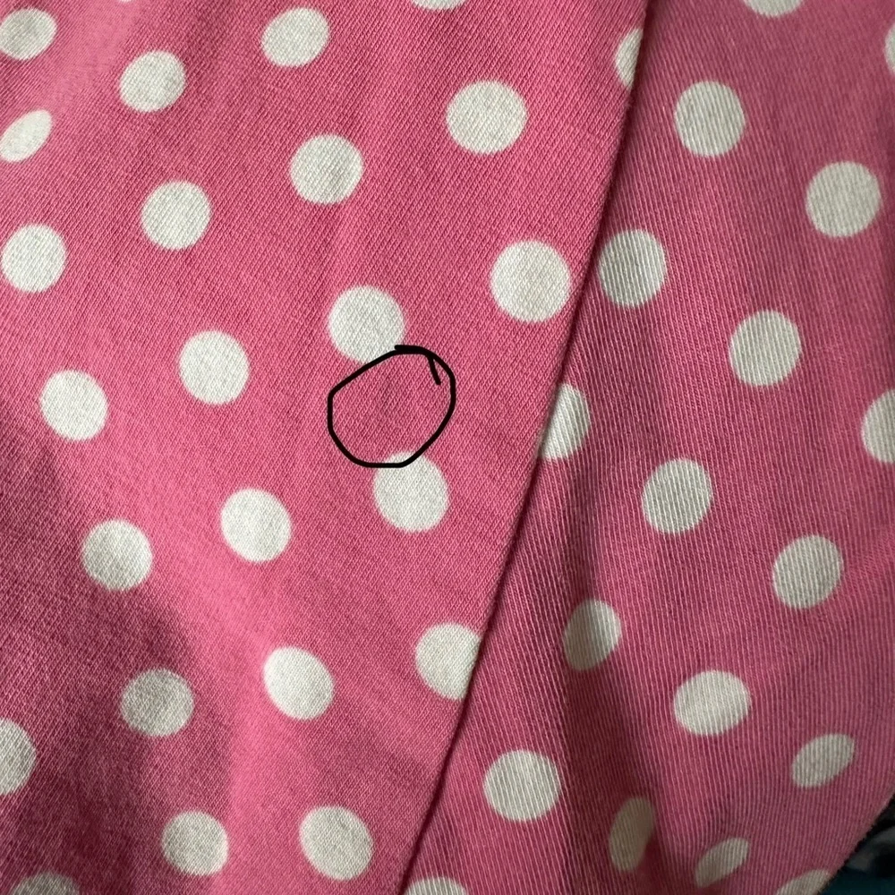 Matilda Jane Make Believe Collecting Leaves Lap Dress Size 6 Pink Polka Dot